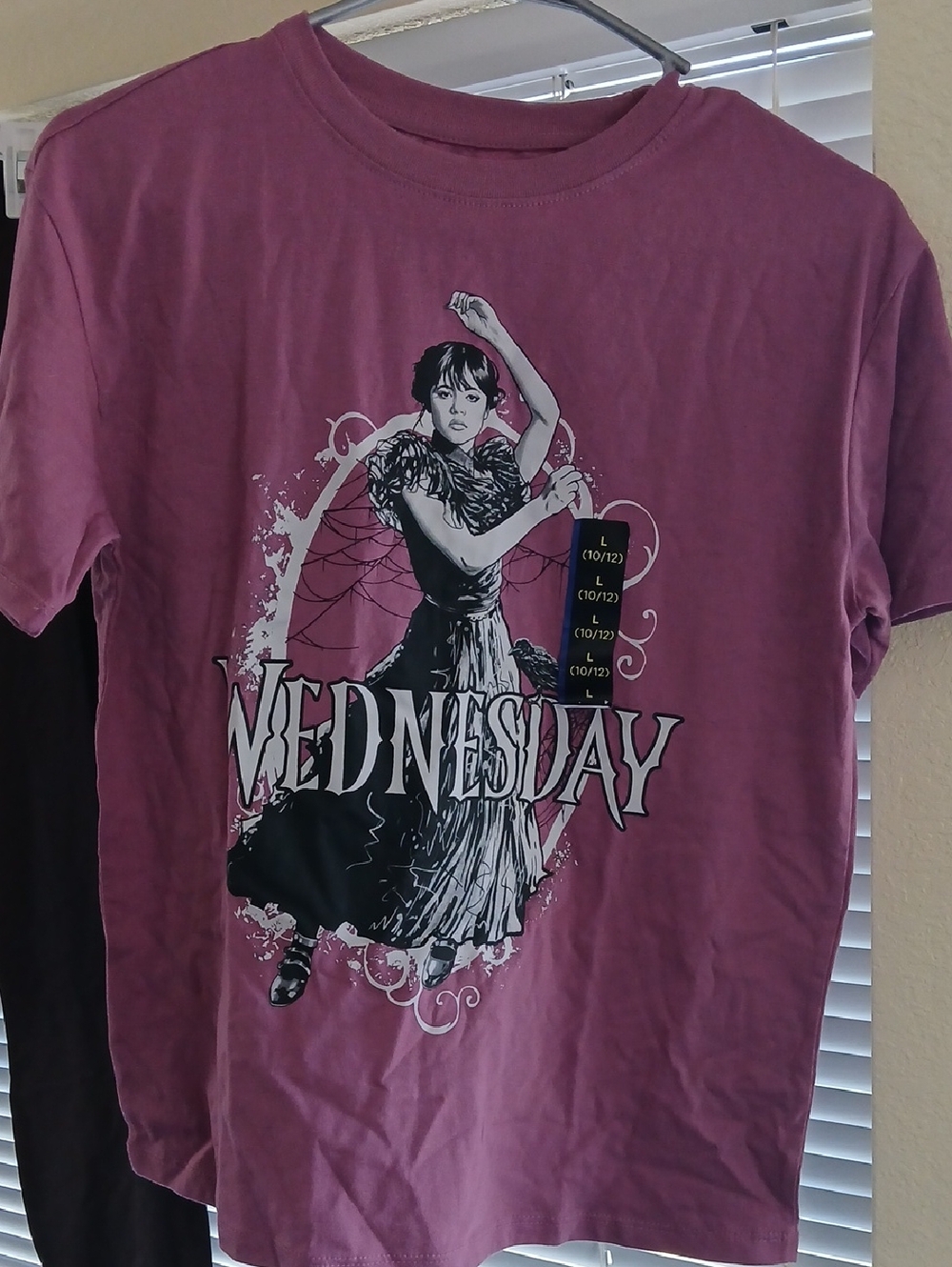 Wednesday Graphic Short Sleeve Tee - L 10/12 NWT